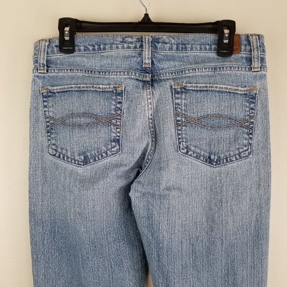 ABERCROMBIE & FITCH Emma Flare 5 Pocket Denim Jeans Sz 8L - Picture 4 of 5